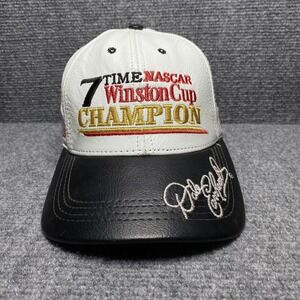 Vintage NASCAR Hat Cap Strap Back 7 Time Winston Cup Champion Mens Racing 90s